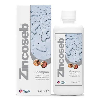 Șampon Antiseboreic pentru Câini și Pisici Zincoseb, 250 ml – ICF